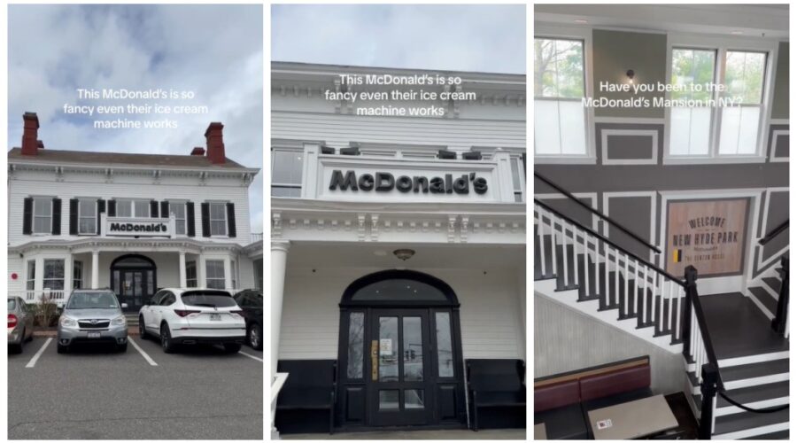 ‘McMansão’: unidade do McDonald’s instalada em casa do século XVIII chama atenção nas redes sociais
