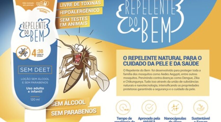 Vendas do Repelente do Bem crescem 400% com pico da dengue no Estado de S. Paulo
