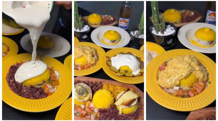 Restaurante especializado em cuscuz viraliza com versões ‘turbinadas’ do prato