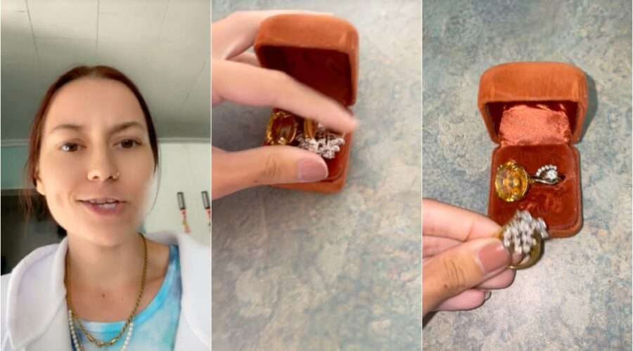 Mulher leva cômoda que achou na rua para casa e encontra anéis de R$ 15 mil dentro