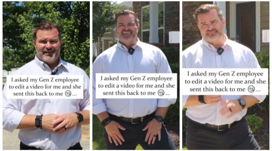 Corretor de imóveis pede que funcionária da Geração Z edite um vídeo seu e resultado viraliza