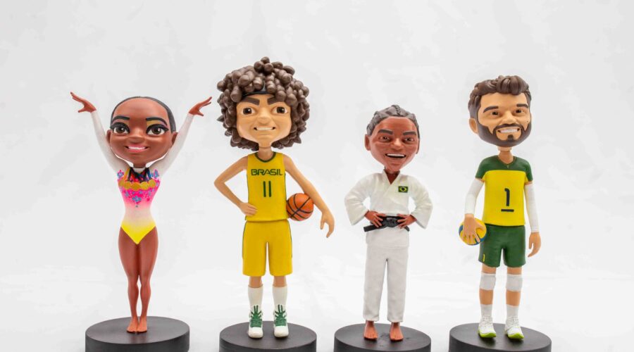 Empresa que vende produtos colecionáveis do Time Brasil vê aumento de 50% nas vendas em um mês