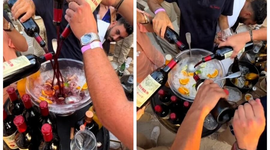 Após repercussão, cliente que usou vinho de luxo para fazer sangria rebate críticas: ‘É só vinho”