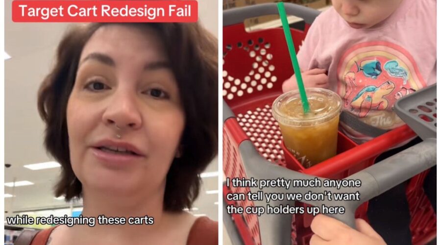 Cliente critica design de carrinhos de supermercado e viraliza: ‘Certamente não consultaram mães’