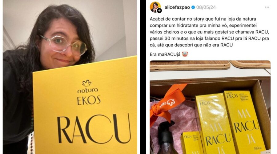 Natura ‘Racu’: Consumidora viraliza com erro em nome de produto com maracujá e empresa responde