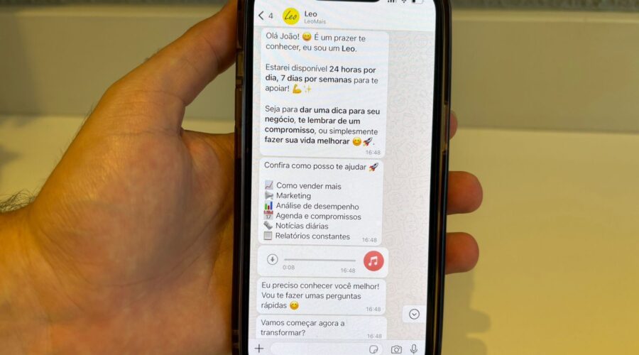Consultoria LEO utiliza inteligência artificial para ajudar pequenas empresas pelo WhatsApp