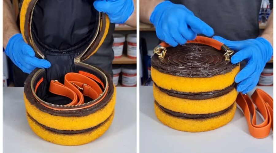 Bolsa de bolo? Artesão viraliza com produção de acessório inusitado