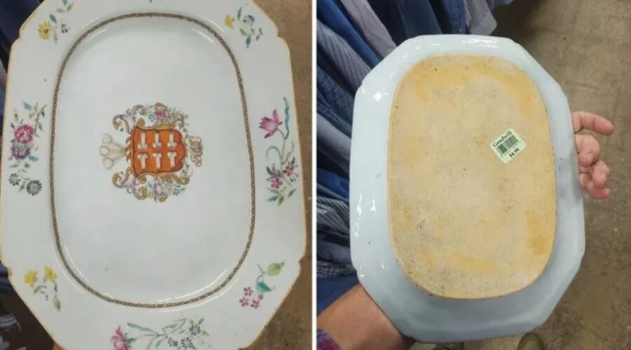 Cliente compra prato por R$ 29 em brechó e descobre depois que peça rara vale quase R$ 29 mil