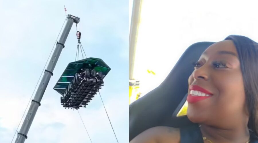 Restaurante suspenso a 30 metros de altura quase cai e assusta clientes