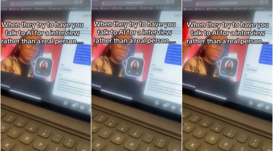 Jovem compartilha falha de IA usada em entrevista de emprego e viraliza: ‘Assustador’