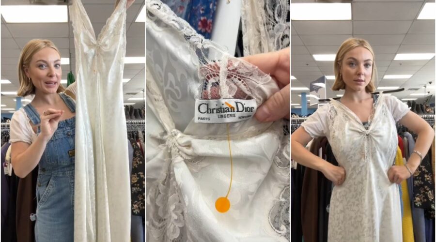 Cliente encontra vestido da Dior em brechó por R$ 34 e choca internautas: ‘Feito para mim’