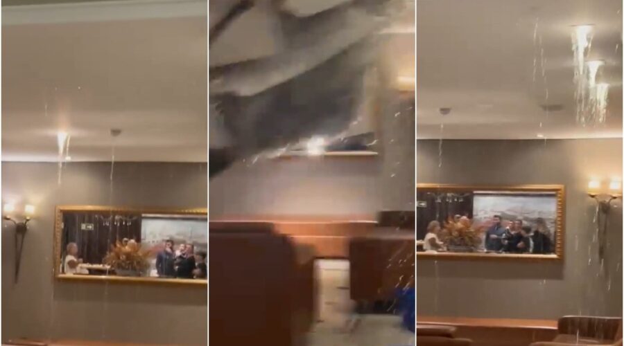 Teto de restaurante Madalosso desaba em Curitiba; empresa diz que ninguém se feriu