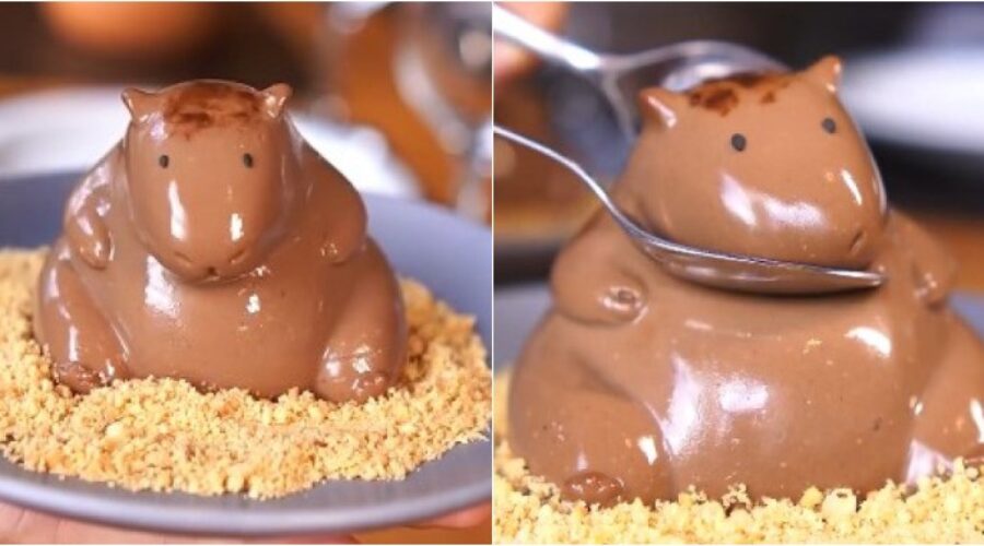Panacotta em formato de capivara viraliza e restaurante do MS aumenta faturamento em 30%