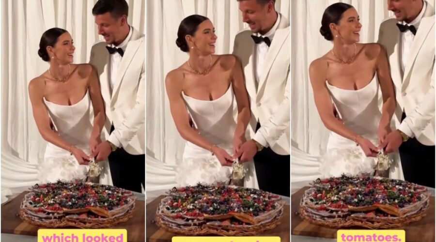 Noiva encomenda bolo de R$ 5,5 mil para casamento e resultado choca: ‘Pizza queimada’