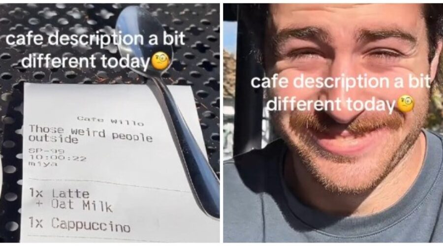 Cafeteria descreve casal como ‘pessoas estranhas’ no recibo e reação viraliza